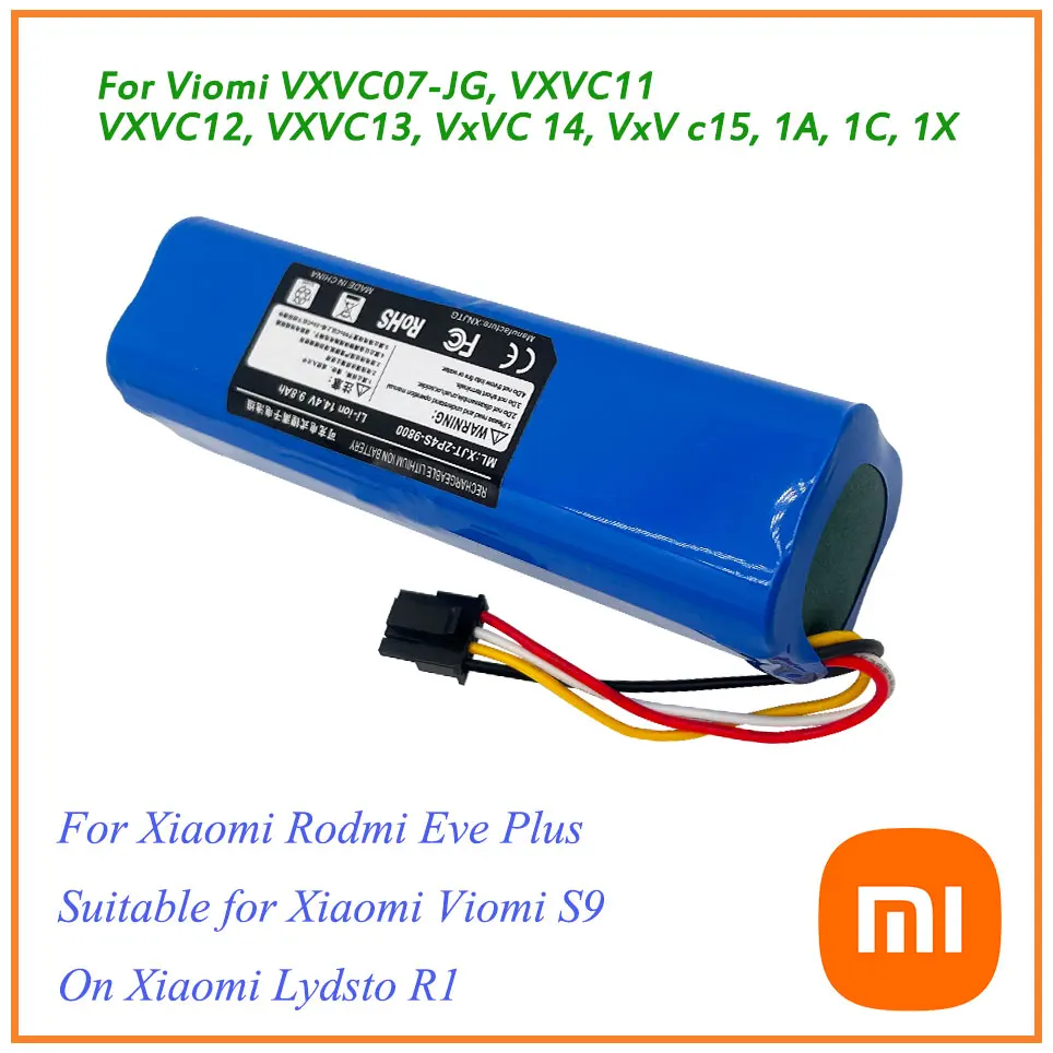 14.8V Xiaomi Original 4800Mah Xiaomi Roborock S5 Max S50 S51 S52 S55 R1 Robot Stofzuiger Batterij onderdelen Accessoires
14.8V Xiaomi Original 4800Mah Xiaomi Roborock S5 Max S50 S51 S52 S55 R1 Robot Stofzuiger Batterij onderdelen Accessoires