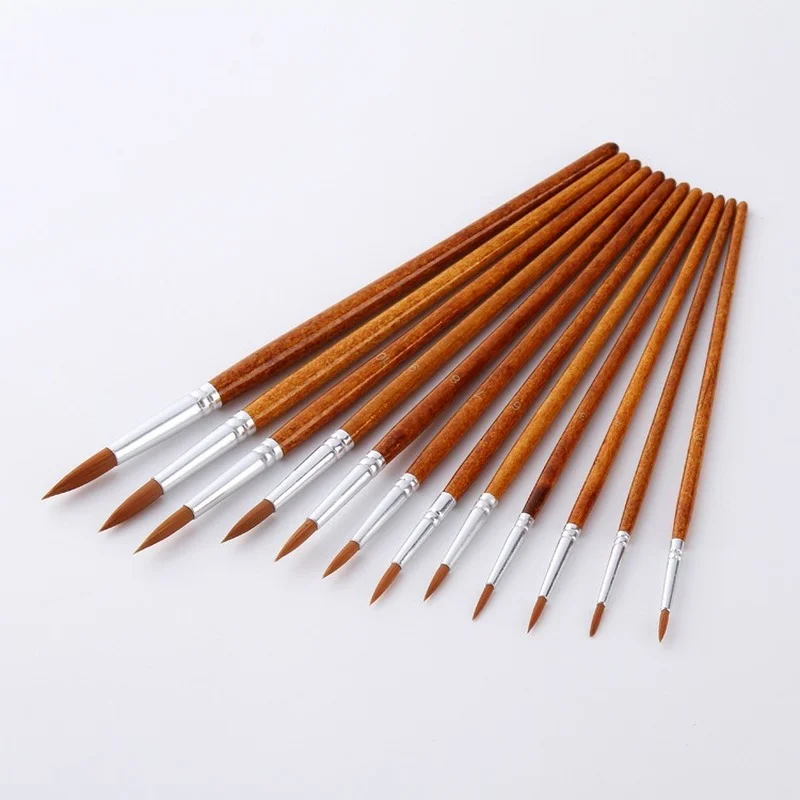 12 pcs/set Watercolor Painting Brush Pens Gouache Oil Paint Brushes with Nylon Hair for School Drawing Artist Supplies
12 pcs/set Watercolor Painting Brush Pens Gouache Oil Paint Brushes with Nylon Hair for School Drawing Artist Supplies
