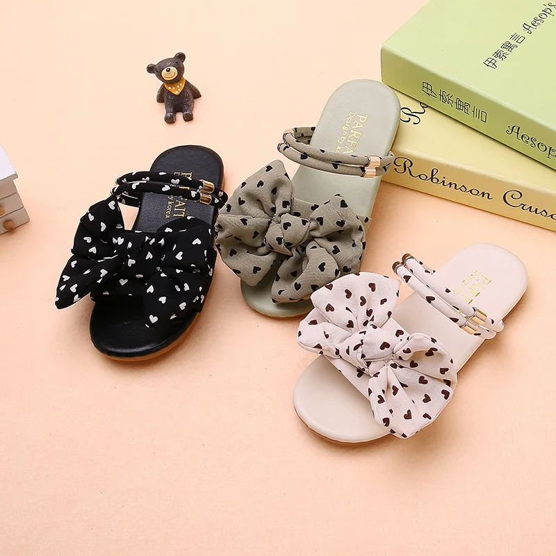 Bow-knot Print Kids Shoes Soft Sole No-Slip Casual Girl Sandals Open Toe Ankle Strap Flat Summer Beach Slippers
Bow-knot Print Kids Shoes Soft Sole No-Slip Casual Girl Sandals Open Toe Ankle Strap Flat Summer Beach Slippers