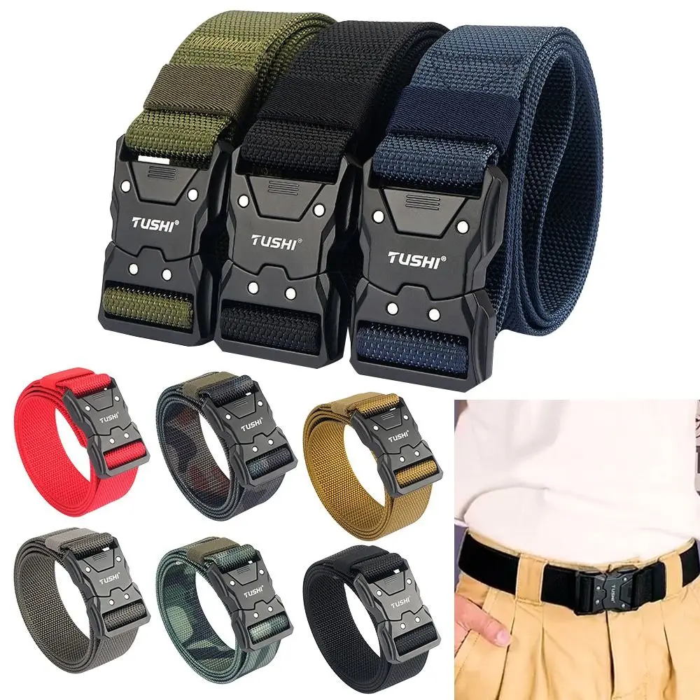 Adjustable Hunting Outdoor Durable Metal Buckle Waistband Tactical Strap Men's Military Belt Canvas Nylon Belts
Adjustable Hunting Outdoor Durable Metal Buckle Waistband Tactical Strap Men's Military Belt Canvas Nylon Belts