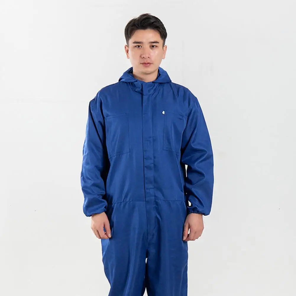Work Jumpsuit Waterproof Elastic Cuff Multiple-Pockets Anti-static Polyester Long Sleeve Men Coveralls Work Uniform for Male
Work Jumpsuit Waterproof Elastic Cuff Multiple-Pockets Anti-static Polyester Long Sleeve Men Coveralls Work Uniform for Male