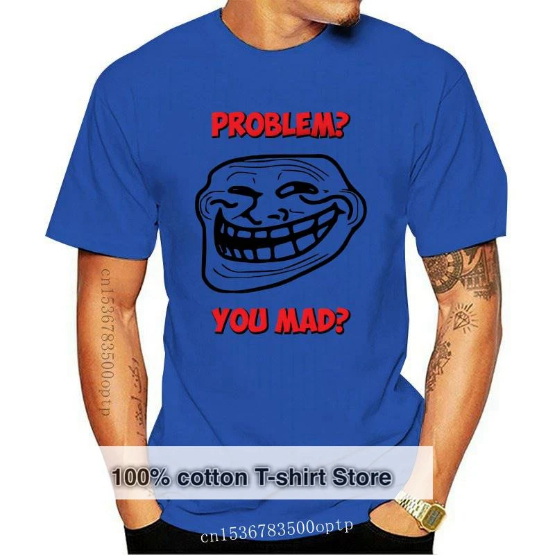 Новинка, Мужская футболка U Mad Bro, проблема, Тролль, лицо гнева, комикс, футболка с мемом, женская и Мужская футболка
Новинка, Мужская футболка U Mad Bro, проблема, Тролль, лицо гнева, комикс, футболка с мемом, женская и Мужская футболка