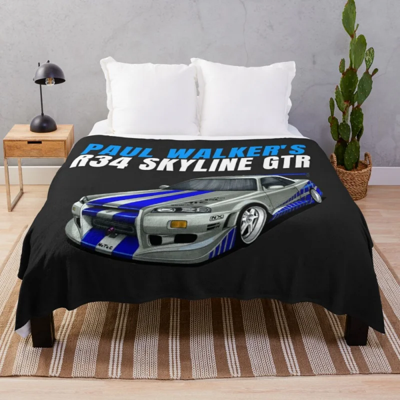 Одеяло Paul Walker's R34 Skyline GTR, одно покрывало, мягкое большое толстое пушистое одеяло для пар
Одеяло Paul Walker's R34 Skyline GTR, одно покрывало, мягкое большое толстое пушистое одеяло для пар