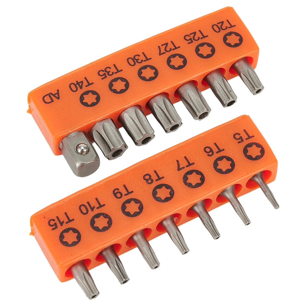 14pcs T5 T40 Torx Screwdriver Bit Set with Hex Shank and 1/4Inch Adapter Extension for All Pneumatic and Electric Screwdrivers
14pcs T5 T40 Torx Screwdriver Bit Set with Hex Shank and 1/4Inch Adapter Extension for All Pneumatic and Electric Screwdrivers