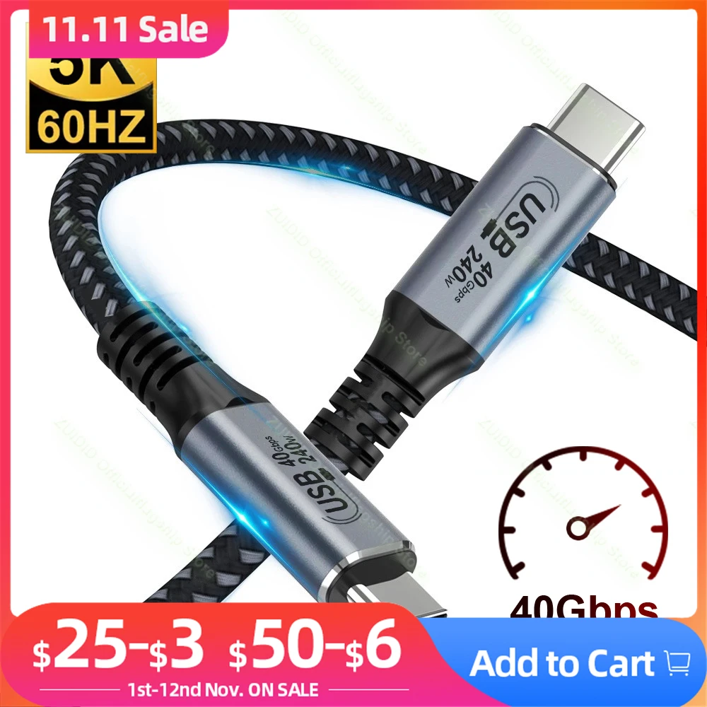 Кабель для передачи данных USB Type-C на C, 48 В/5 А, 5K @ 60 Гц
Кабель для передачи данных USB Type-C на C, 48 В/5 А, 5K @ 60 Гц
