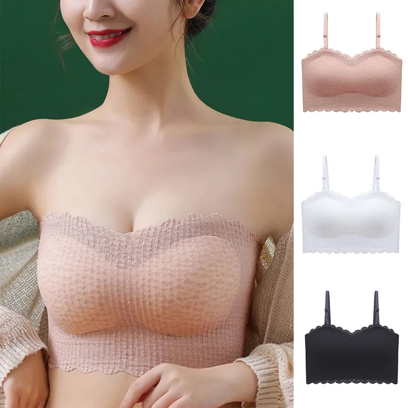 Бюстгальтер-бандо без бретелек, женский топ со съемными бретельками, женское нижнее белье, сексуальная мягкая бесшовная повседневная майка...
Бюстгальтер-бандо без бретелек, женский топ со съемными бретельками, женское нижнее белье, сексуальная мягкая бесшовная повседневная майка...