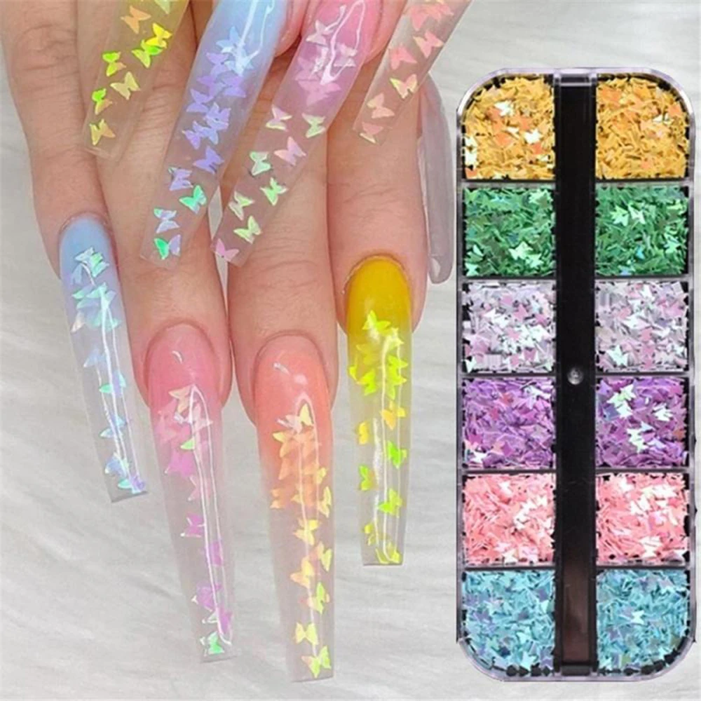 1Jar 3D Butterfly Nail Sequins Laser Nail Flakes Sequin Mirror Shiny Decoration Nail Art Accessories DIY Manicure Tips for Gilrs
1Jar 3D Butterfly Nail Sequins Laser Nail Flakes Sequin Mirror Shiny Decoration Nail Art Accessories DIY Manicure Tips for Gilrs