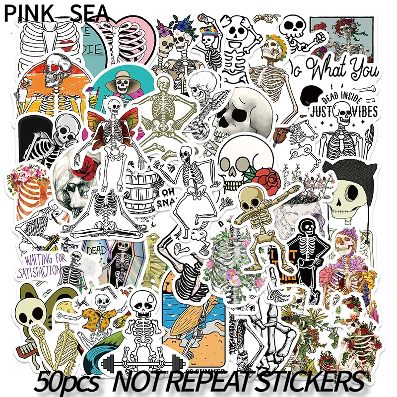 10/30/50pcs/set Art Style Skeleton Skull Funny Cartoon Cool Graffiti Stickers For Luggage Skateboard Kids Diy Laptop Phone
10/30/50pcs/set Art Style Skeleton Skull Funny Cartoon Cool Graffiti Stickers For Luggage Skateboard Kids Diy Laptop Phone