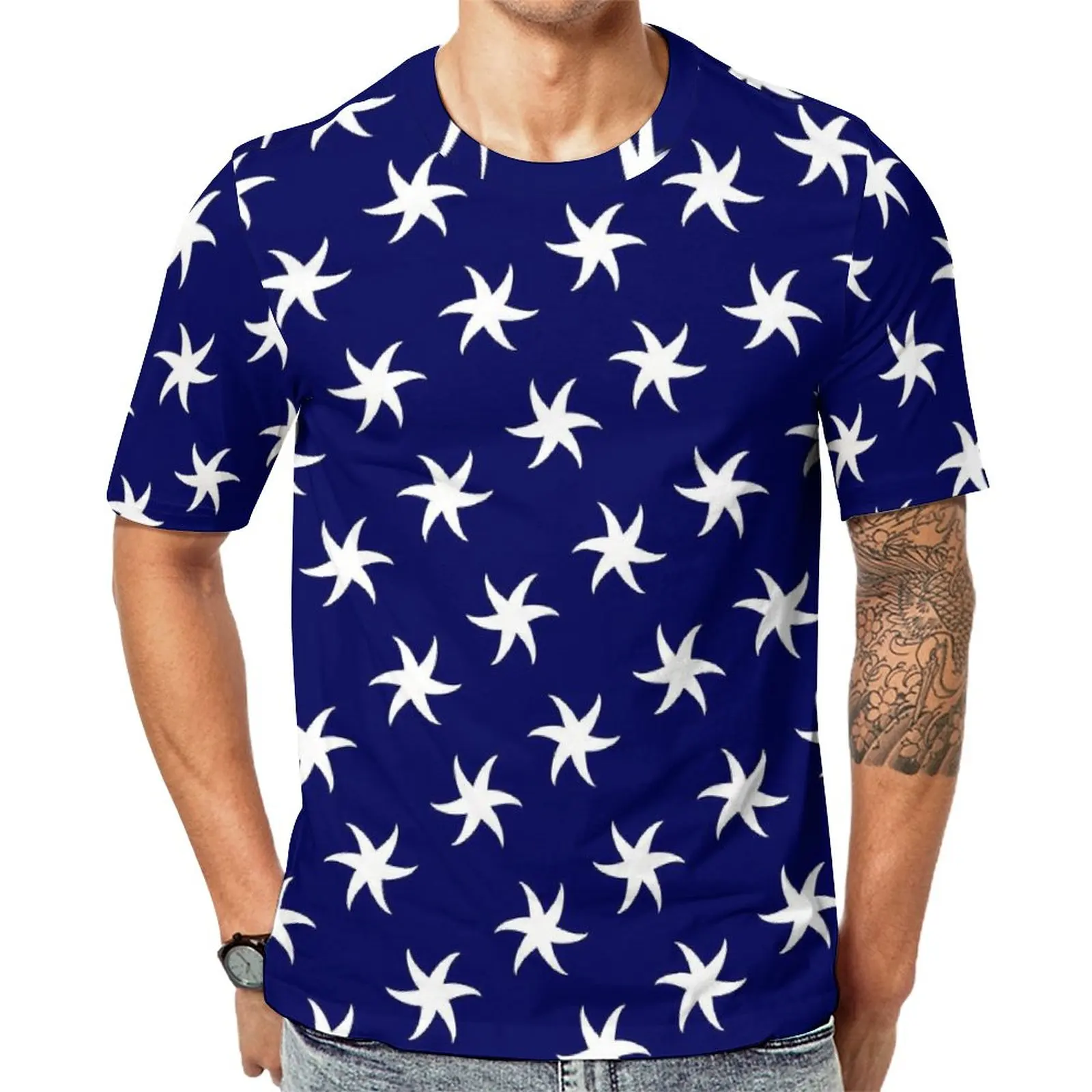 White Starfish T-Shirt Navy Blue Couple Novelty T-Shirts Summer Graphic Tee Shirt Short-Sleeve Funny Oversize Tops Birthday Gift
White Starfish T-Shirt Navy Blue Couple Novelty T-Shirts Summer Graphic Tee Shirt Short-Sleeve Funny Oversize Tops Birthday Gift