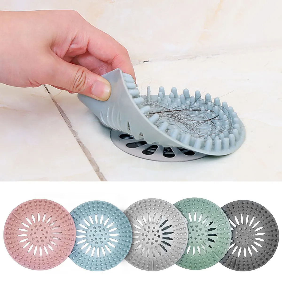 5 шт., силиконовые противоскользящие сливные фильтры для душа 
5 шт., силиконовые противоскользящие сливные фильтры для душа