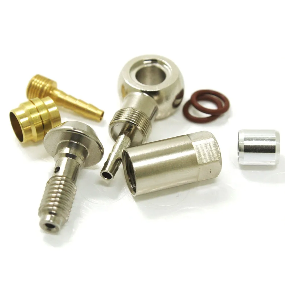 MT6 Hydraulic Hose Fitting Insert MT7 MT8 Metal Silver High Quality MT4 MT5 1 Set 15-30g Banjo Bike For Magura
MT6 Hydraulic Hose Fitting Insert MT7 MT8 Metal Silver High Quality MT4 MT5 1 Set 15-30g Banjo Bike For Magura