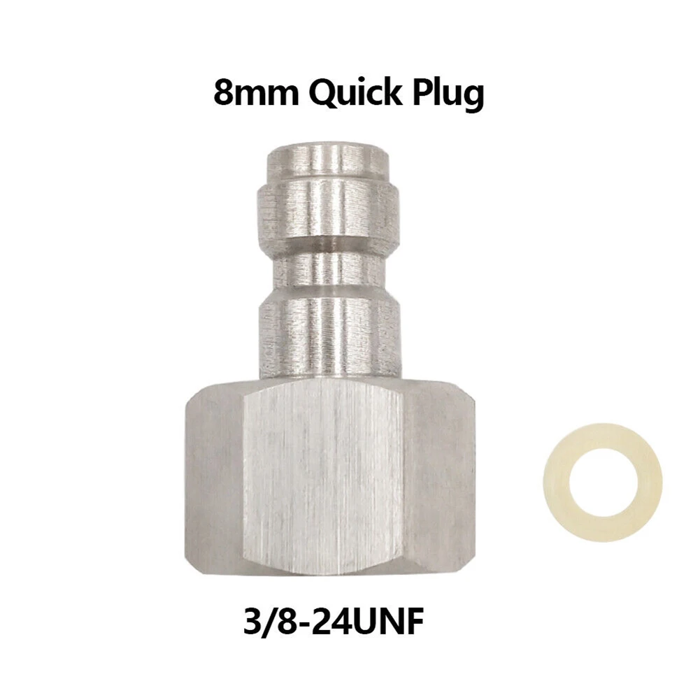 Paintball PCP 12g Refillable CO2 Cartridge With 8mm Male Quick Disconnect Plug Probe Filling Adapter Tool Stainless Steel
Paintball PCP 12g Refillable CO2 Cartridge With 8mm Male Quick Disconnect Plug Probe Filling Adapter Tool Stainless Steel
