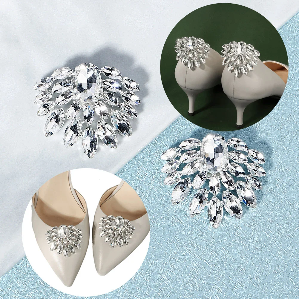 3 Pairs Bride Shoes Decorative Shoes Flower High Heels DIY Removable Buckle Charm High-end Rhinestone Shoe Clip Accessories
3 Pairs Bride Shoes Decorative Shoes Flower High Heels DIY Removable Buckle Charm High-end Rhinestone Shoe Clip Accessories