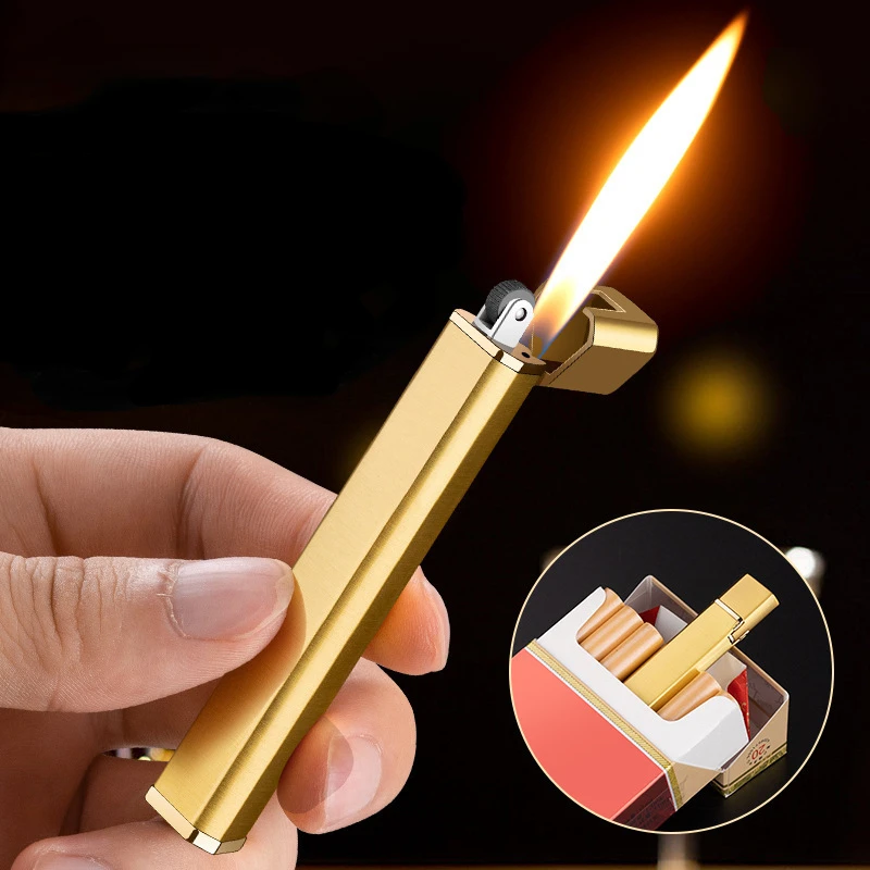 Mini Slim Grinding Wheel Lighter Ladies Portable Metal Body Butane Gas Windproof Lighter for Men Gift 2023 Smoking Accessories
Mini Slim Grinding Wheel Lighter Ladies Portable Metal Body Butane Gas Windproof Lighter for Men Gift 2023 Smoking Accessories