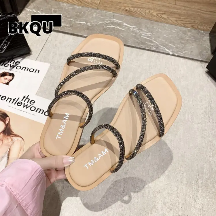 BKQU Flat Sandals Women's Summer Fashion Slippers Outdoor Beach Sandals Ladies Flip Flops Slides Casual Ladies Women's Shoes
BKQU Flat Sandals Women's Summer Fashion Slippers Outdoor Beach Sandals Ladies Flip Flops Slides Casual Ladies Women's Shoes