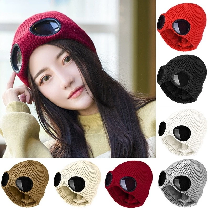 2022 Winter Multi-function Caps Women Hat Beanie Solid Windproof Cap with Glasses Skullies Hat Outdoor Casual Knitted Keep Warm
2022 Winter Multi-function Caps Women Hat Beanie Solid Windproof Cap with Glasses Skullies Hat Outdoor Casual Knitted Keep Warm