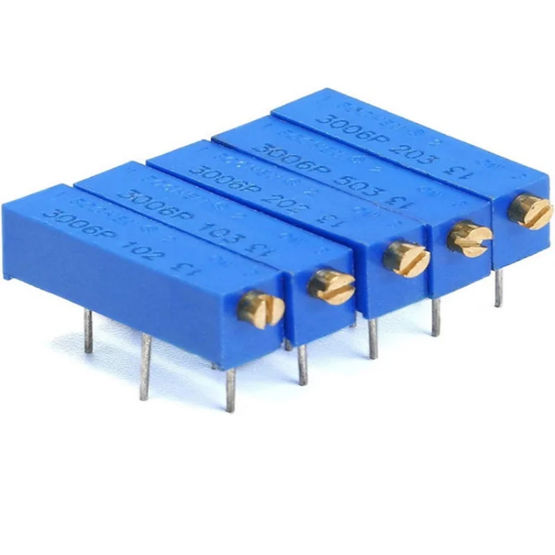 5Pcs 3006P 3Pin Potentiometers Precision Fixed Trimpot 100R/200R/500R/1K/2K/5K/10K/20K/50K/100K/200K/500K/1M Single Resistors
5Pcs 3006P 3Pin Potentiometers Precision Fixed Trimpot 100R/200R/500R/1K/2K/5K/10K/20K/50K/100K/200K/500K/1M Single Resistors