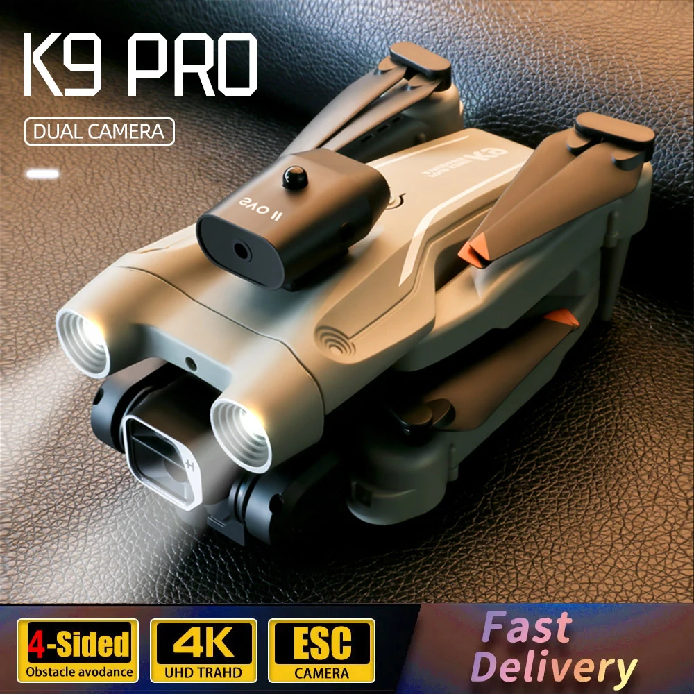 K9 Pro RC Drone Professinal 4K HD Camera Wide Angle Optical Flow Localization Four-way Obstacle Avoidance Quadcopter VS Z908
K9 Pro RC Drone Professinal 4K HD Camera Wide Angle Optical Flow Localization Four-way Obstacle Avoidance Quadcopter VS Z908