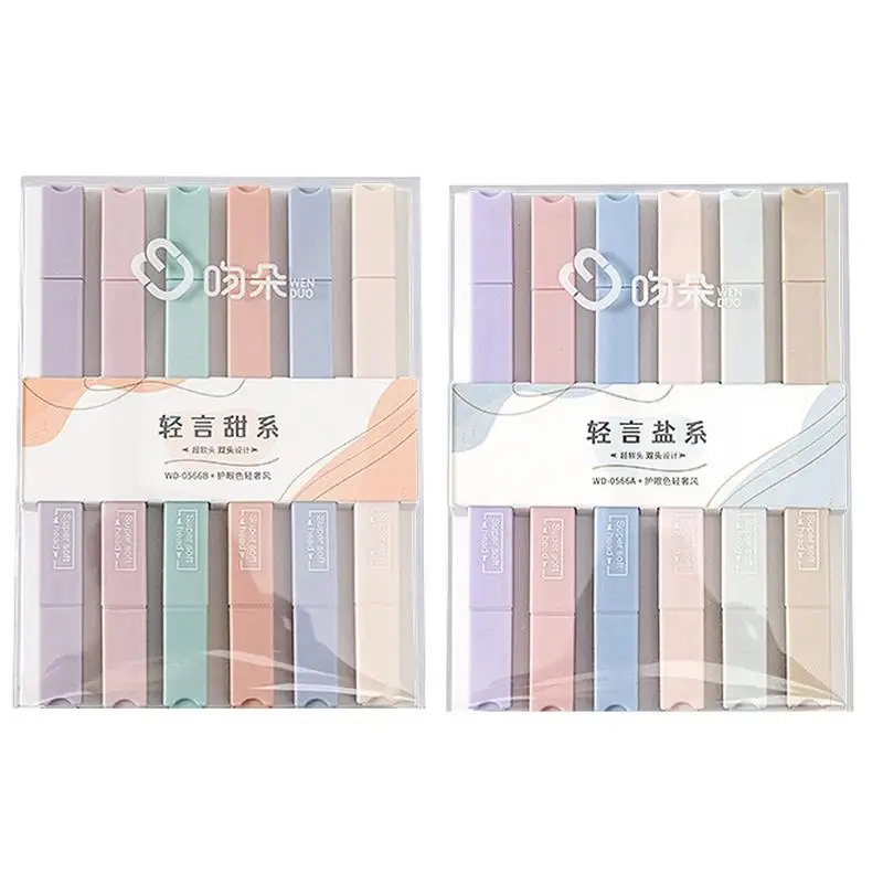 6 PCS Double Tip Highlighter Pens Kawaii Candy Color Manga Markers Midliner Pastel highlighter set School Stationery Accessories
6 PCS Double Tip Highlighter Pens Kawaii Candy Color Manga Markers Midliner Pastel highlighter set School Stationery Accessories