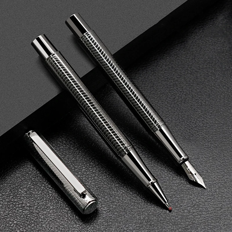 Classic Business Style Metal Fountain Pens 0.5mm F Nib Black Ink Signature Pen School Office Supplies Student Writing Stationery
Classic Business Style Metal Fountain Pens 0.5mm F Nib Black Ink Signature Pen School Office Supplies Student Writing Stationery