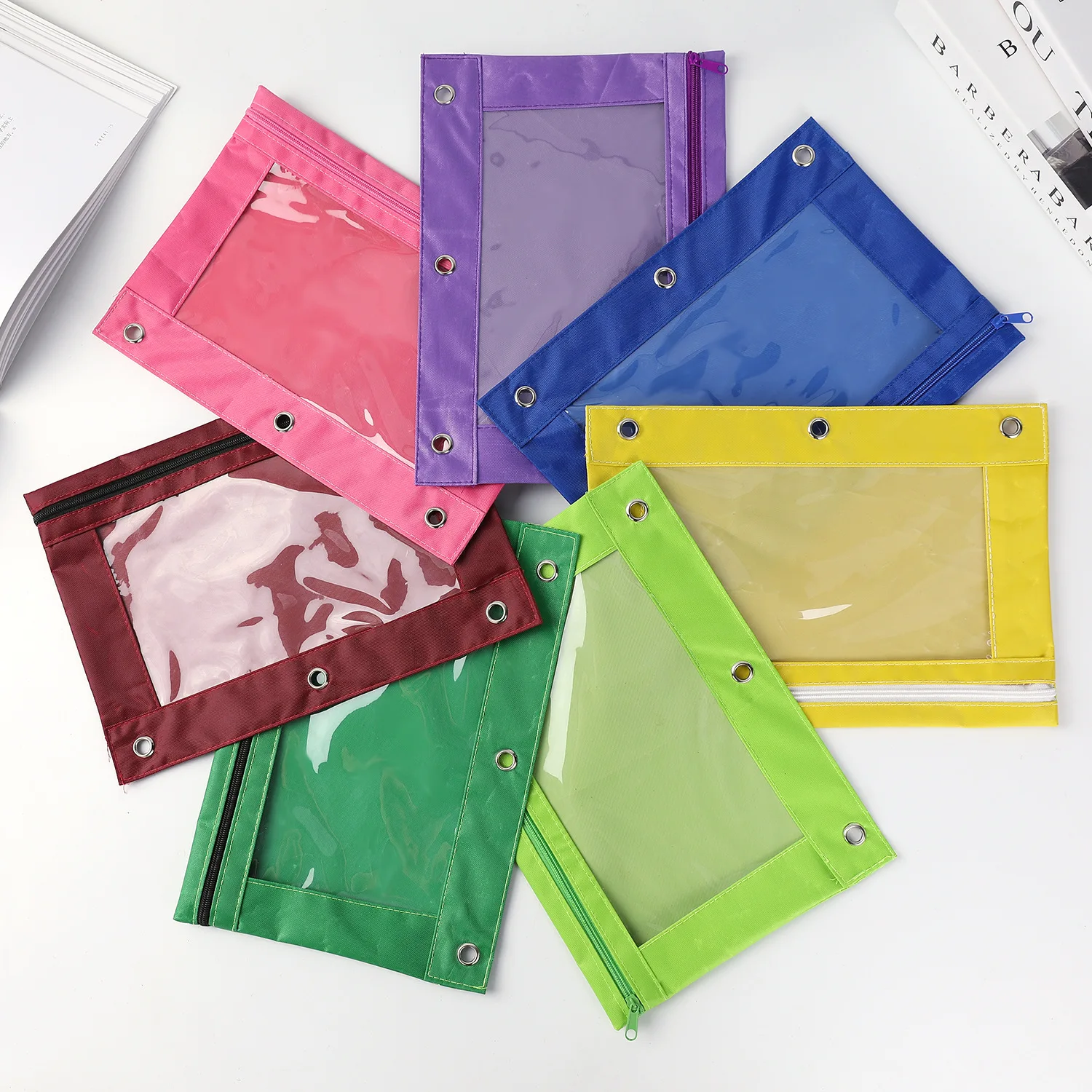 Large Capacity Pencil Bag Pouch With Ring 3 Holes File Holder Storage Bag Stationery Case Students Pencil Cases Big Pen Pouch
Large Capacity Pencil Bag Pouch With Ring 3 Holes File Holder Storage Bag Stationery Case Students Pencil Cases Big Pen Pouch