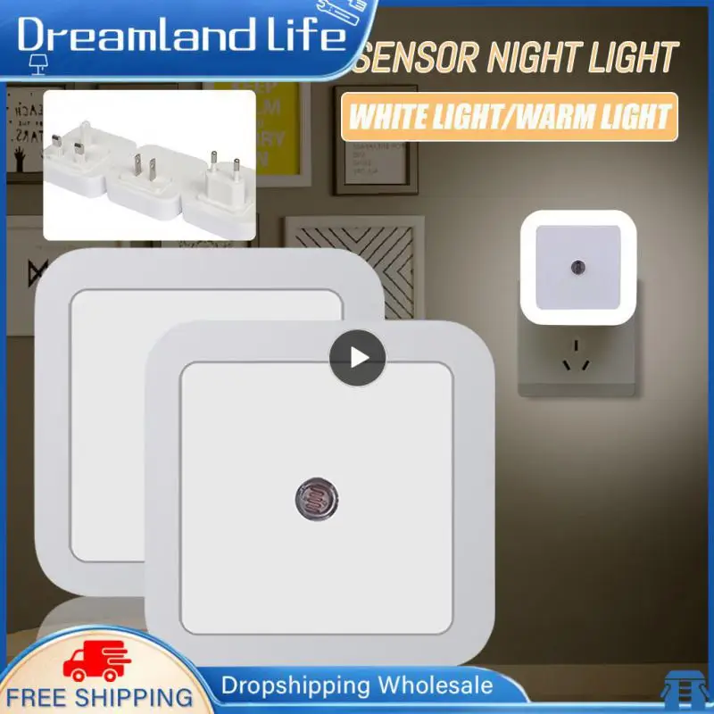 Light Sensor Control Backlight Night Lamp Square Eu Us Uk Plug Mini Nightlight Living Room Bedroom Lighting Closet Cabinet Led
Light Sensor Control Backlight Night Lamp Square Eu Us Uk Plug Mini Nightlight Living Room Bedroom Lighting Closet Cabinet Led