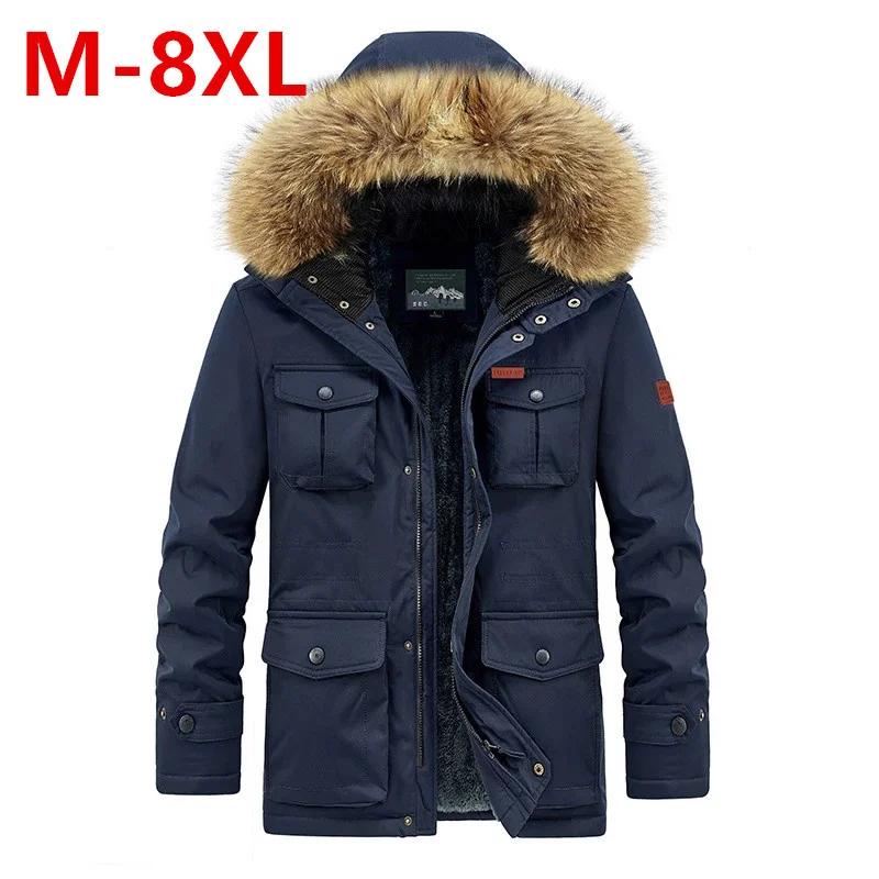 Мужская модная парка с капюшоном размера плюс 8XL, утепленная мужская Толстая теплая куртка, парка с капюшоном, зимняя ветрозащитная Мужская куртка, парка 2022
Мужская модная парка с капюшоном размера плюс 8XL, утепленная мужская Толстая теплая куртка, парка с капюшоном, зимняя ветрозащитная Мужская куртка, парка 2022