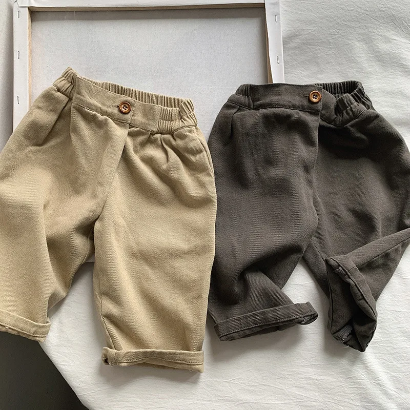 Children Clothing Baby Girls Boys Trousers Spring Autumn Cotton Solid Color Casual Fashion Pants Kids Elastic Waist Trousers
Children Clothing Baby Girls Boys Trousers Spring Autumn Cotton Solid Color Casual Fashion Pants Kids Elastic Waist Trousers