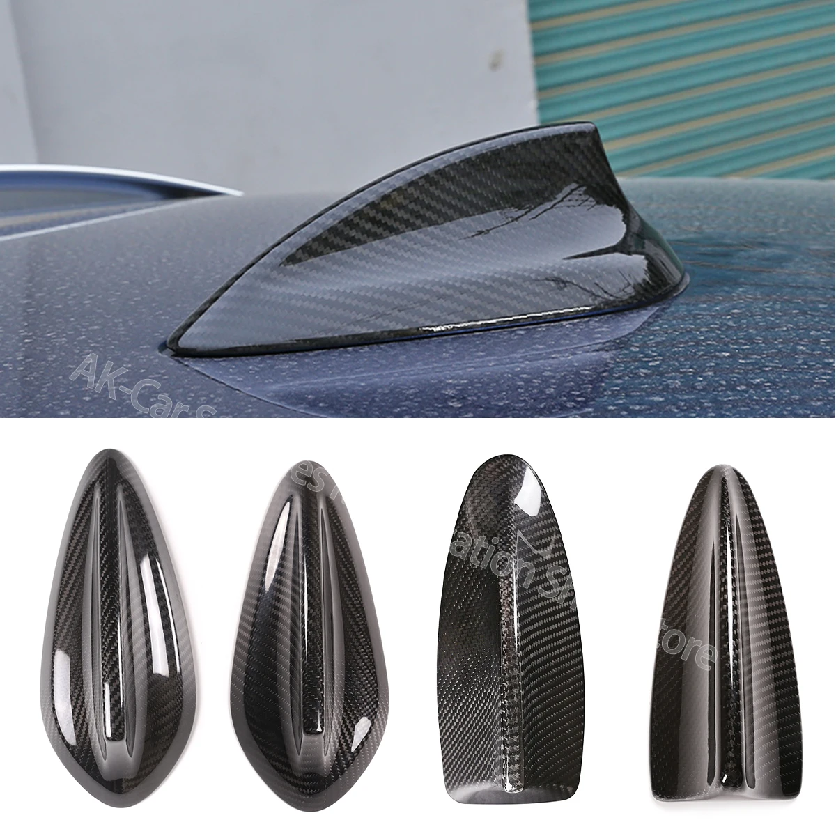 

Real Carbon Fiber For BMW M2 M3 M4 123457 Series X1 X3 F22 F30 F34 F80 F87 F32 F36 F82 G11 G20 G12 G30 Shark Fin Antenna Cover