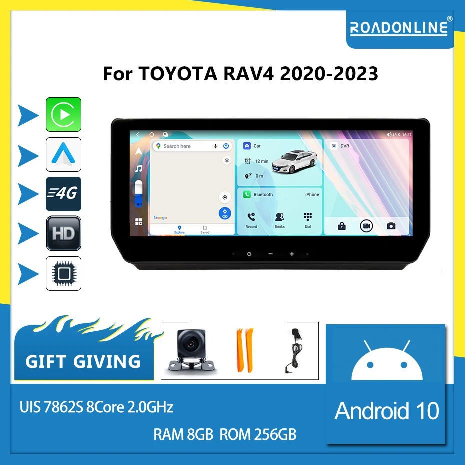 For Toyota RAV4 2020-2021 1920*720 Android 10.0 Octa Core 6+128G Car Multimedia Player Stereo Receiver Radio Cooling Fan
For Toyota RAV4 2020-2021 1920*720 Android 10.0 Octa Core 6+128G Car Multimedia Player Stereo Receiver Radio Cooling Fan