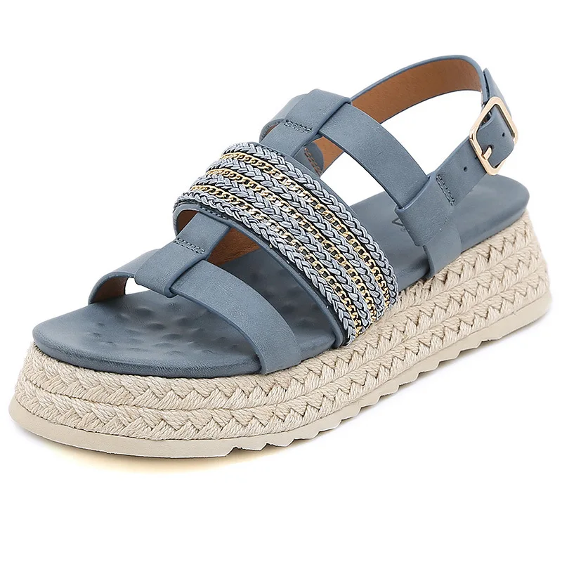 Fashion Shoes Women Platform Sandals Metal Summer Straw Women's Shoes Comfort Walking Ladies Sandalias Female Casual Footwear
Fashion Shoes Women Platform Sandals Metal Summer Straw Women's Shoes Comfort Walking Ladies Sandalias Female Casual Footwear