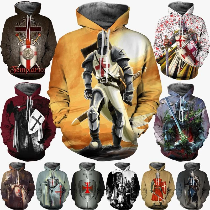 New Fashion Hip Hop Style Unisex Cool Hoodie Knight Templar 3D Printed Graphic Hoodies Street Men Women Clothing Tops Streetwear
New Fashion Hip Hop Style Unisex Cool Hoodie Knight Templar 3D Printed Graphic Hoodies Street Men Women Clothing Tops Streetwear