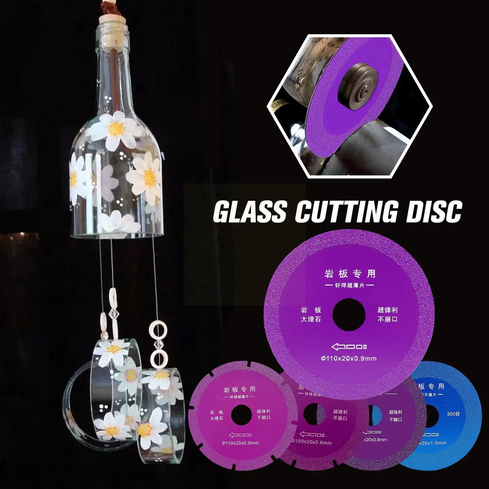 Glass Cutting Disc 110/100mm Ultra-thin Saw Blade Jade Grinding Diamond Blade Wine Blade Saw Bottles Crystal Cutting Chamfe W3u8
Glass Cutting Disc 110/100mm Ultra-thin Saw Blade Jade Grinding Diamond Blade Wine Blade Saw Bottles Crystal Cutting Chamfe W3u8