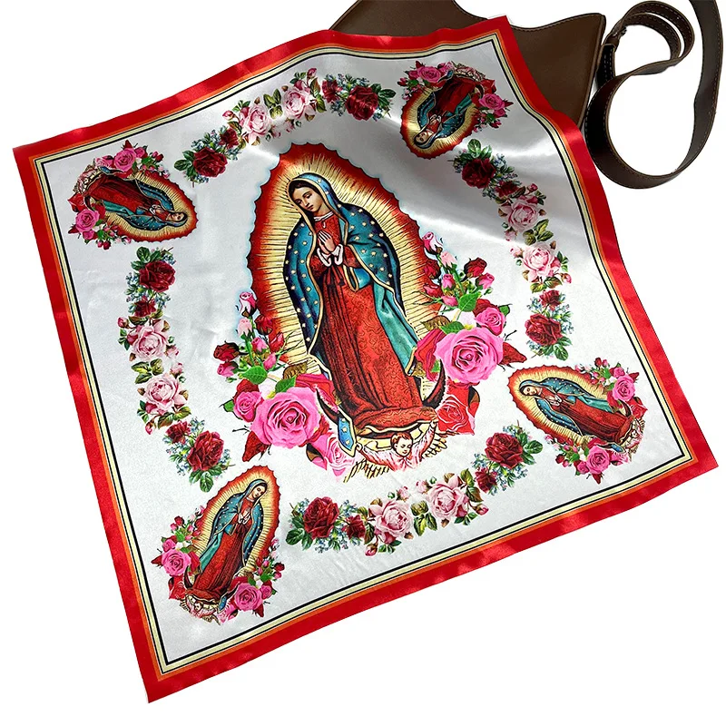 Women American scarves, Notre Dame printed square scarf flowers holy 52 cm scarf personality scarf 
Women American scarves, Notre Dame printed square scarf flowers holy 52 cm scarf personality scarf
