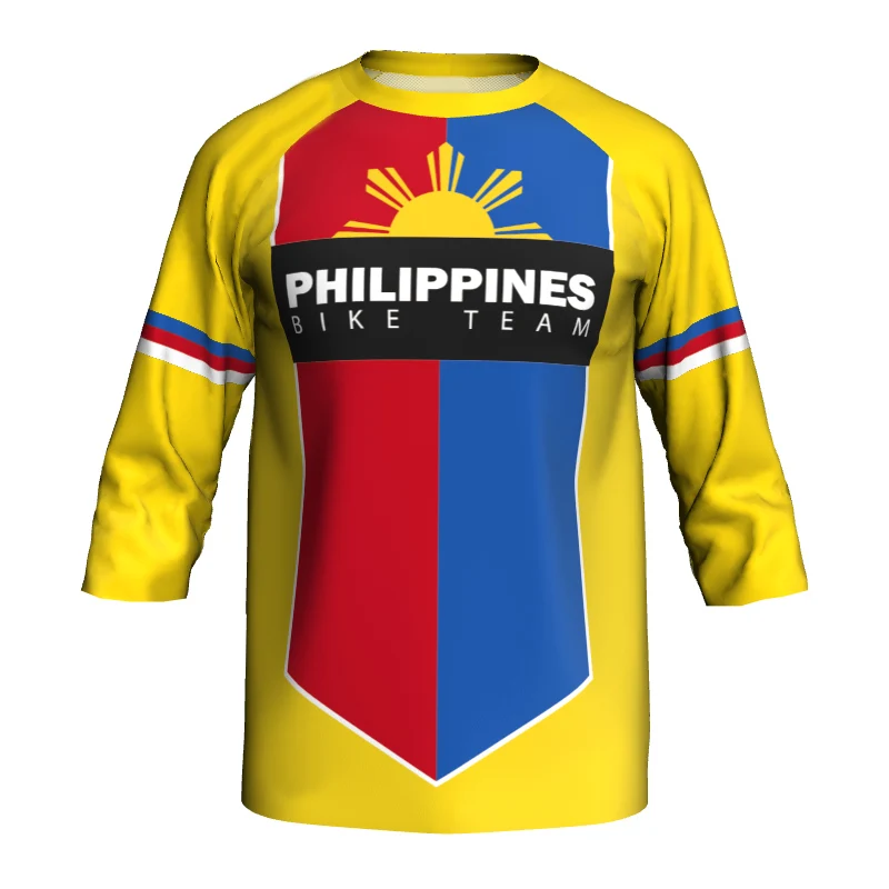 2022 Philippines 3/4 Sleeves Motocross Downhill Shirt Cycling All Mountain Bicycle Jersey for Wear Race Anti-Sweat Bib Sport Top
2022 Philippines 3/4 Sleeves Motocross Downhill Shirt Cycling All Mountain Bicycle Jersey for Wear Race Anti-Sweat Bib Sport Top