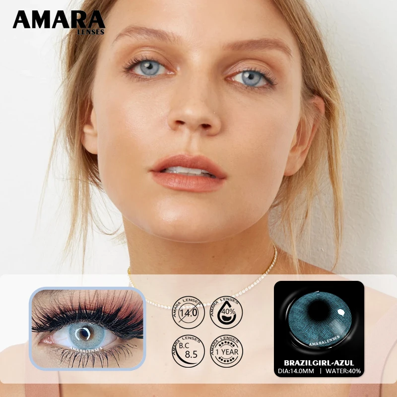 Новое поступление 1 пара цветных косметических контактных линз AURORA цветные линзы