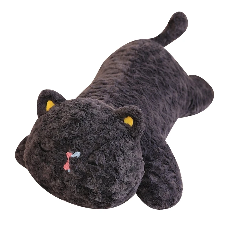 

50/70CM Soft Cute Sleeping Meow Plush Toy Stuffed Fluffy Animal Cat Doll Cartoon Funny Sofa Bed Throw Pillow Toys for Kids Gift