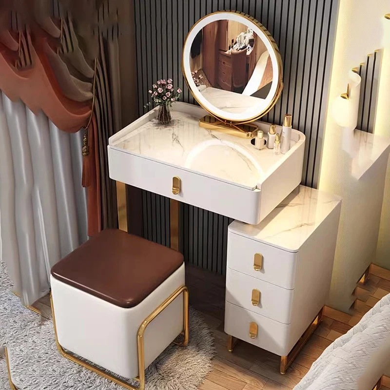 Modern Bedroom Dresser Drawer Vintage Led Mirror Cabinet Vanity Table Makeup Chair Tocador Mueble Console Furniture LJ50DT
Modern Bedroom Dresser Drawer Vintage Led Mirror Cabinet Vanity Table Makeup Chair Tocador Mueble Console Furniture LJ50DT