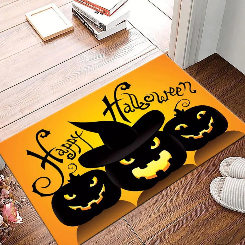 Halloween Cartoon Pumpkin Doormat Washable Polyester Household Carpet Indoor Bathroom Mat Halloween Decoration
Halloween Cartoon Pumpkin Doormat Washable Polyester Household Carpet Indoor Bathroom Mat Halloween Decoration