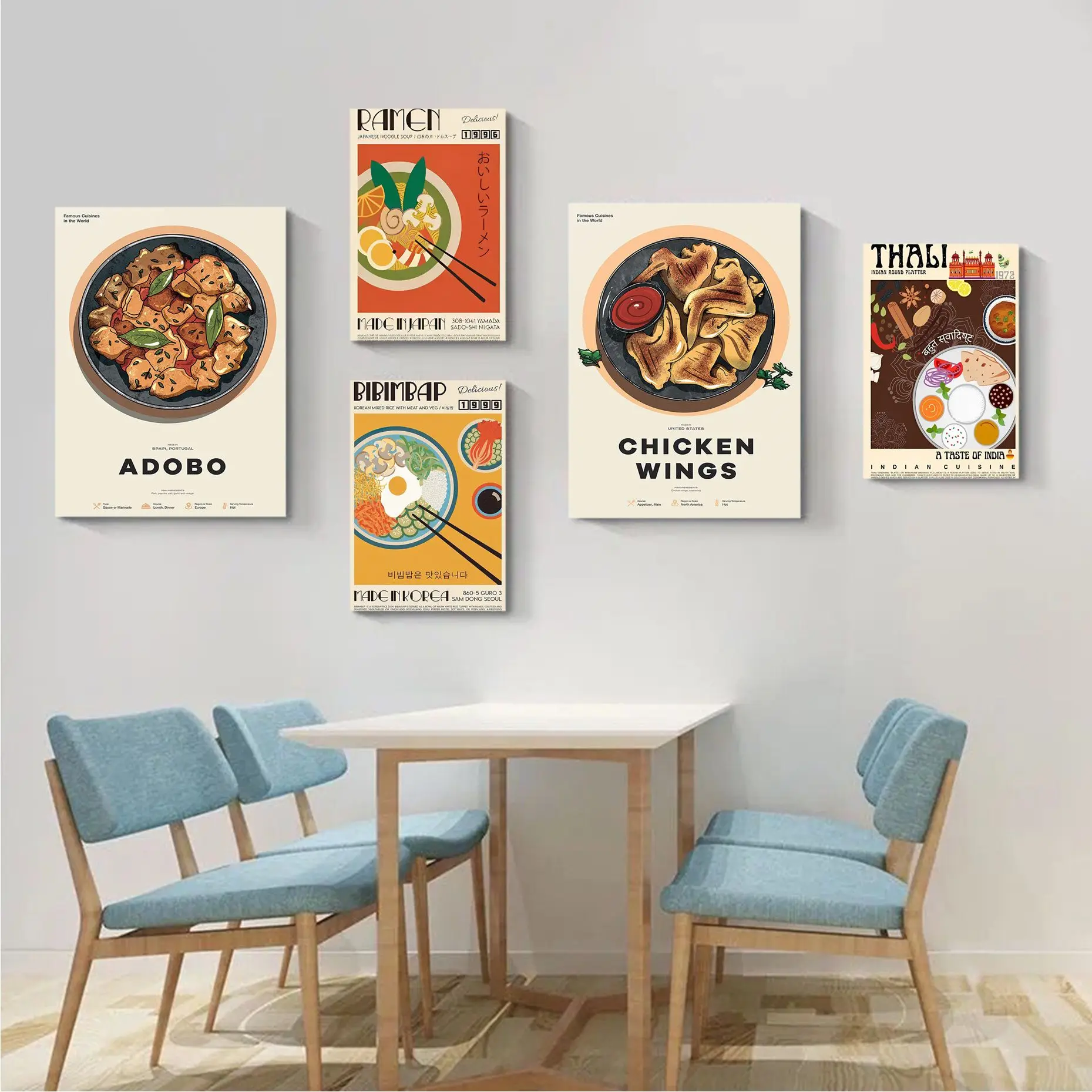 World Cuisine Vintage Posters Sticky Decoracion Painting Wall Art White Kraft Paper Wall Decor
World Cuisine Vintage Posters Sticky Decoracion Painting Wall Art White Kraft Paper Wall Decor
