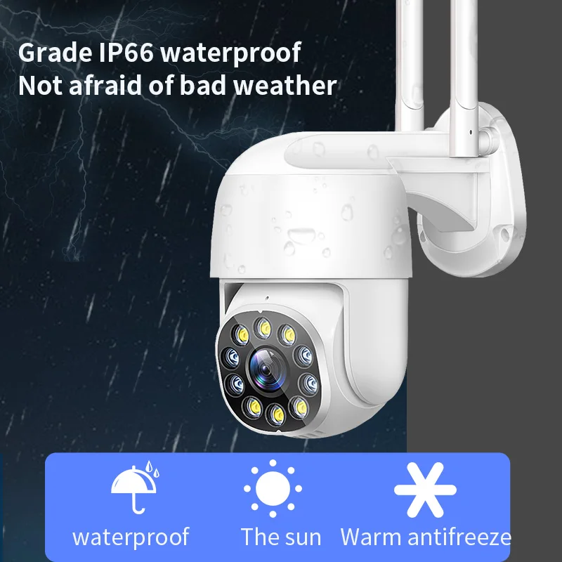 2MP Wifi IP Camera Outdoor 3MP Ai Human Detection Auto Tracking PTZ Camera 1080P Color IR Night Vision Home Security CCTV Camera
2MP Wifi IP Camera Outdoor 3MP Ai Human Detection Auto Tracking PTZ Camera 1080P Color IR Night Vision Home Security CCTV Camera
