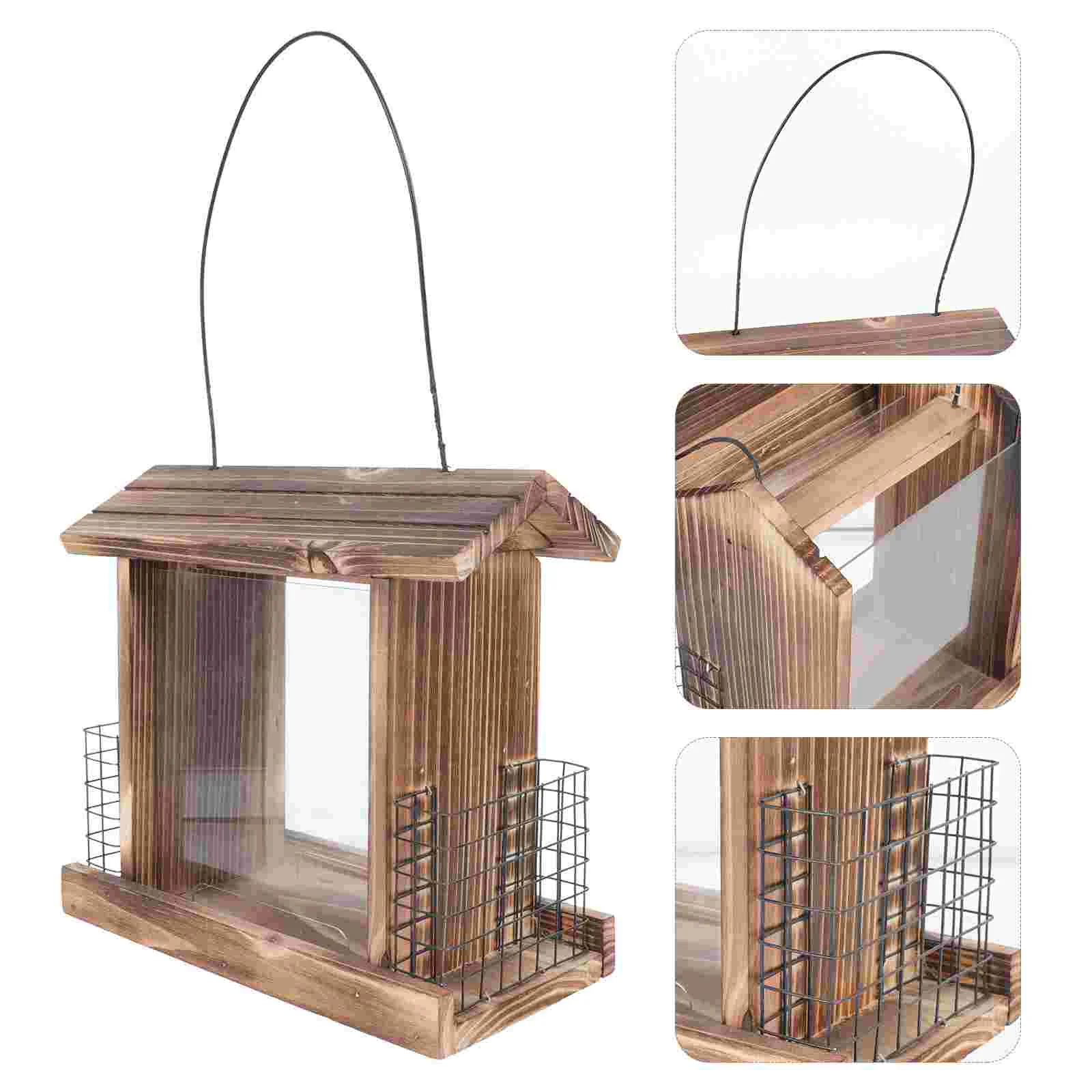Wooden Bird Feeder Windows Creative Practical Birds Feeding Holder Acrylic Transparent Board Bowl Courtyard Container
Wooden Bird Feeder Windows Creative Practical Birds Feeding Holder Acrylic Transparent Board Bowl Courtyard Container