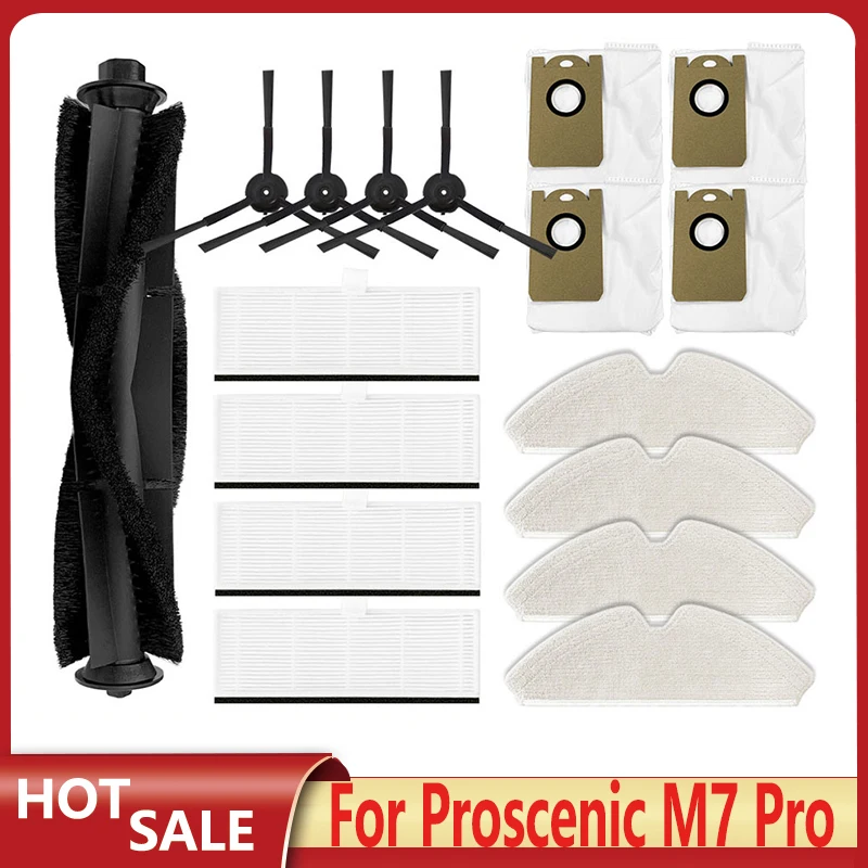 For Proscenic M7 Pro / Kyvol Cybovac S31 / HONITURE Q6 / Uoni V980 Plus Robot Vacuum Spare Parts Main Side Brush Hepa Filter Mop
For Proscenic M7 Pro / Kyvol Cybovac S31 / HONITURE Q6 / Uoni V980 Plus Robot Vacuum Spare Parts Main Side Brush Hepa Filter Mop
