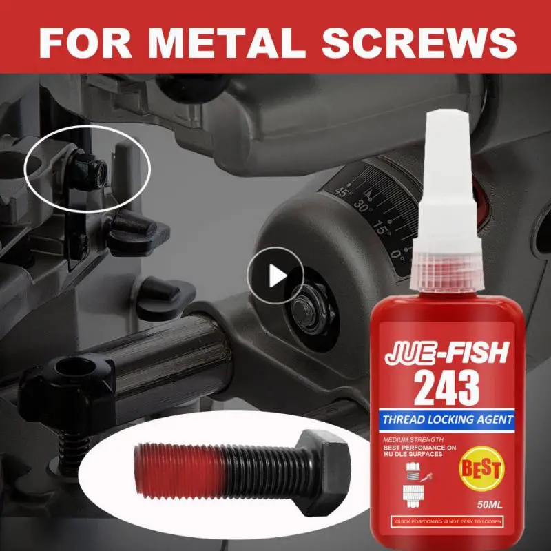 50ML Sealing Screw Glue Retainer Locking Adhesive Metal Screw Anaerobic Anti-corrosion Adhesive 243 Glue Thread Locking Agent
50ML Sealing Screw Glue Retainer Locking Adhesive Metal Screw Anaerobic Anti-corrosion Adhesive 243 Glue Thread Locking Agent
