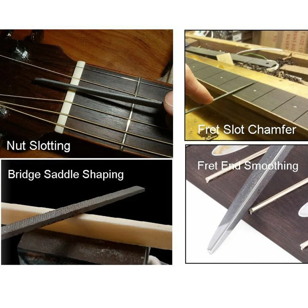 10pcs Guitar File Fret Nut Saddle Slot Grinding File Set Luthier Repair Tool Guitar Repair Tool Guitar Accessories
10pcs Guitar File Fret Nut Saddle Slot Grinding File Set Luthier Repair Tool Guitar Repair Tool Guitar Accessories