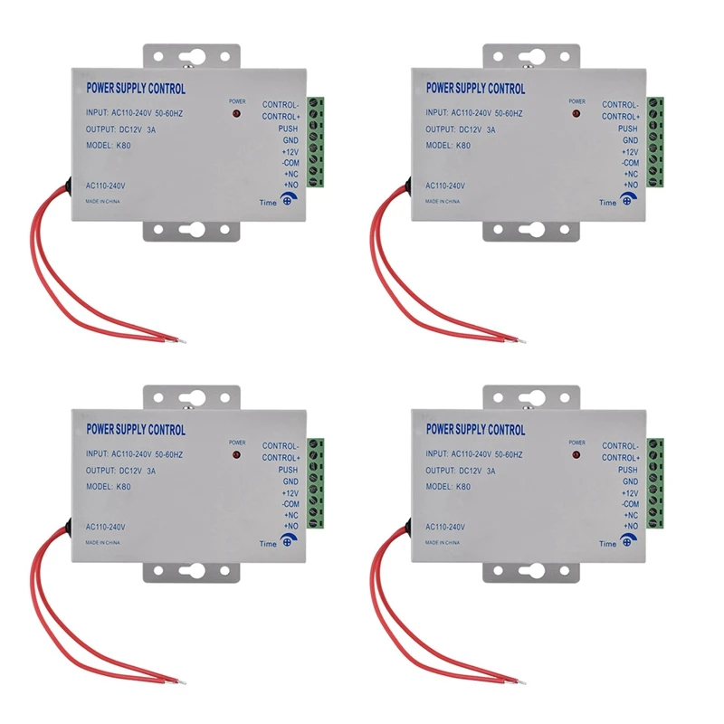 4X K80 Door Access System Electric Power Supply Control DC 12V 3A Miniature Power/Electric Lock Power
4X K80 Door Access System Electric Power Supply Control DC 12V 3A Miniature Power/Electric Lock Power