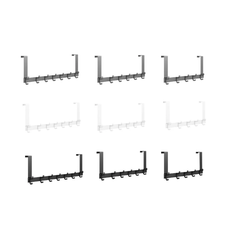 Over The Door Hooks Coat Rack 5/6/7 Hooks Door Hanger Storage Organizer for Bathroom Bedroom Kitchen Cabinet Hanging
Over The Door Hooks Coat Rack 5/6/7 Hooks Door Hanger Storage Organizer for Bathroom Bedroom Kitchen Cabinet Hanging
