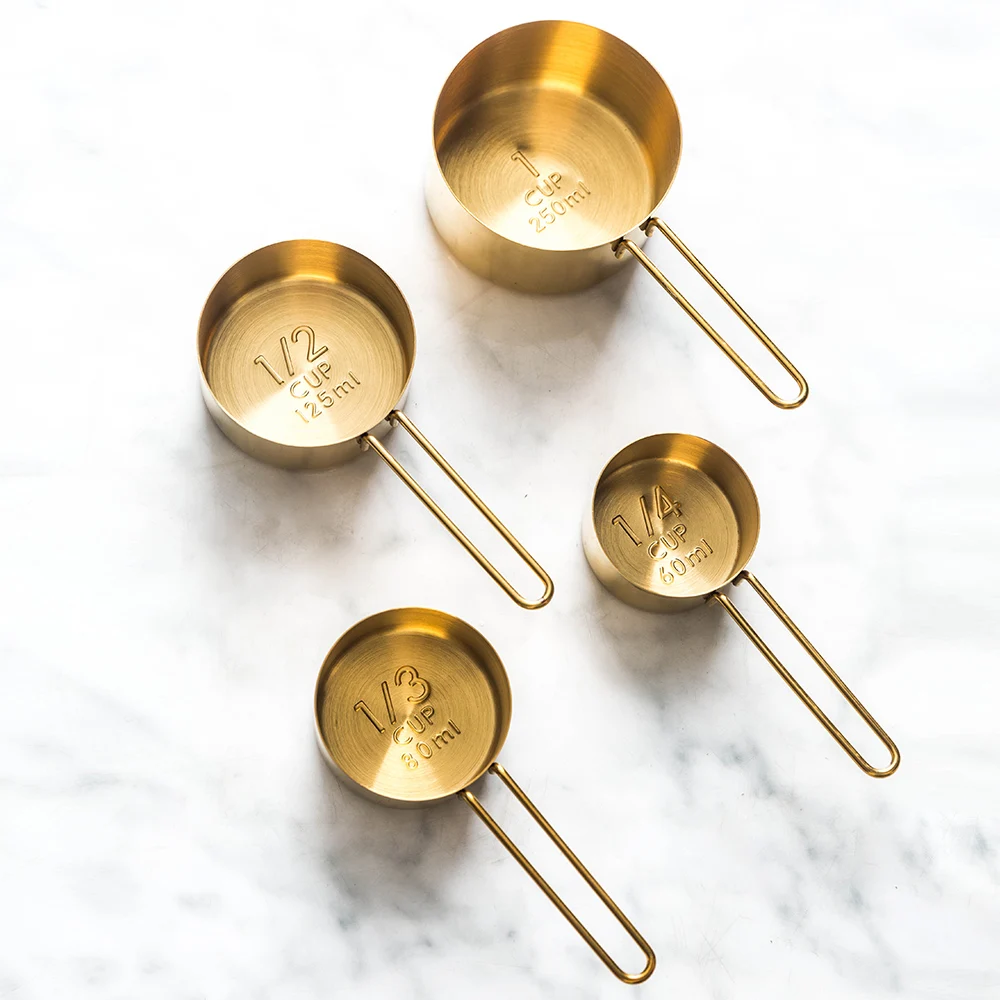 Rose gold Stainless Steel Measuring Spoons Set Tea Coffee Measuring Cups Bread Dessert Kitchen Accessories Baking Tool
Rose gold Stainless Steel Measuring Spoons Set Tea Coffee Measuring Cups Bread Dessert Kitchen Accessories Baking Tool