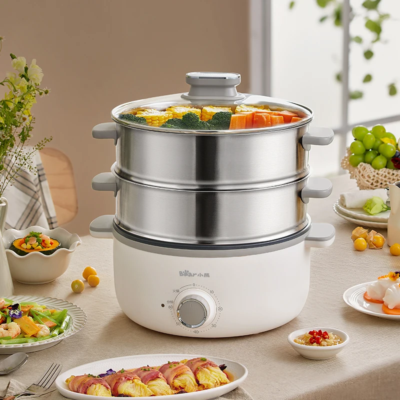 Electric steamer household large-capacity timed cooking multi-function hot pot electric food warmer
Electric steamer household large-capacity timed cooking multi-function hot pot electric food warmer