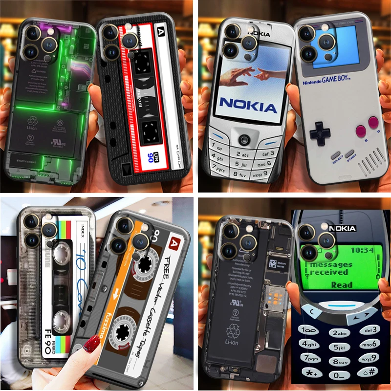 Vintage Cassette Nokia Game Boy Phone Case For Apple iPhone 13 12 11 Pro Max 13 12 Mini X XR XS Max 5 6 6S 7 8 Plus Ultra-Thin
Vintage Cassette Nokia Game Boy Phone Case For Apple iPhone 13 12 11 Pro Max 13 12 Mini X XR XS Max 5 6 6S 7 8 Plus Ultra-Thin